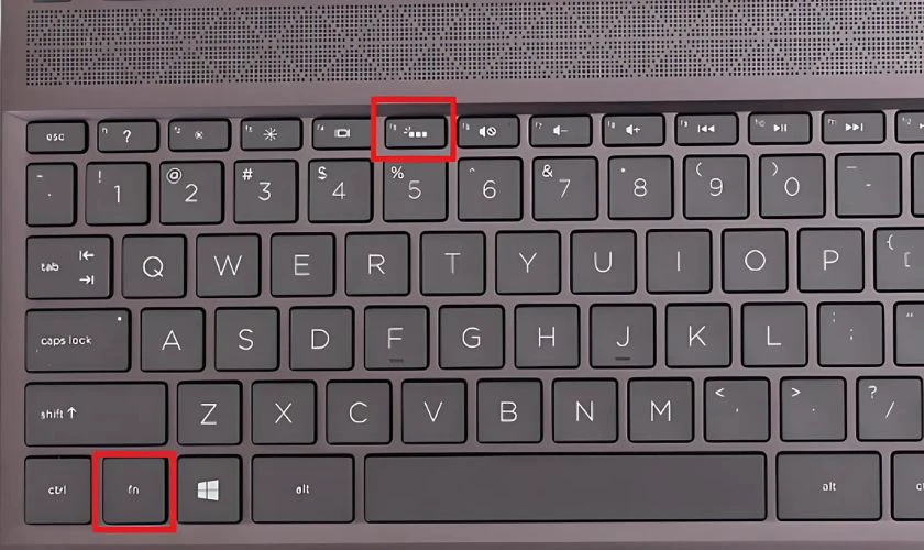 Cách bật đèn bàn phím laptop HP Probook