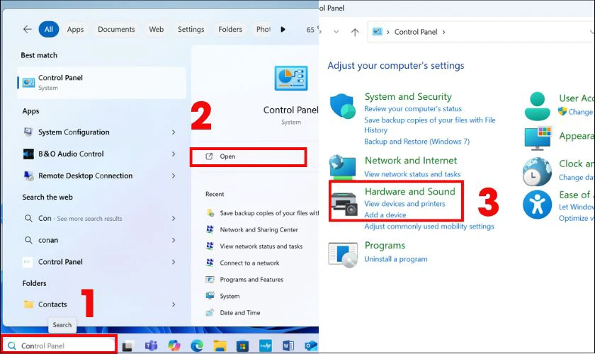 Cách bật đèn bàn phím laptop HP bằng Control Panel