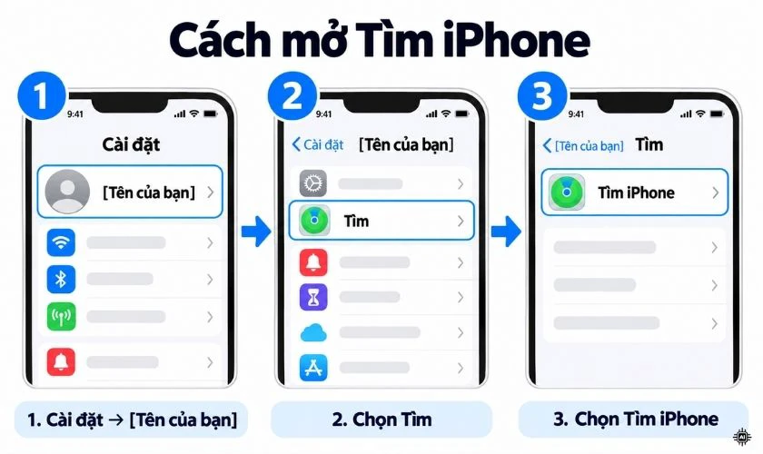Cách bật Find My trên iPhone cũ nhanh chóng
