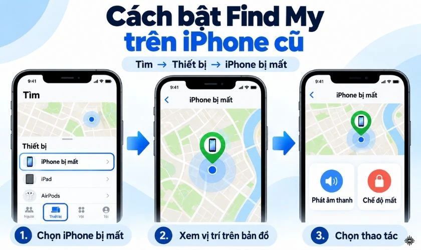 Cách tìm lại iPhone bị mất bằng Find My