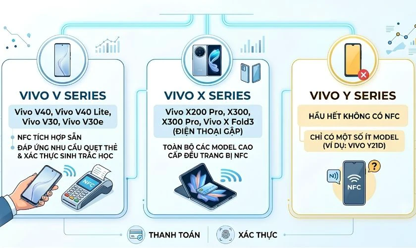 Nên mua Vivo dòng nào mới có tính năng NFC?