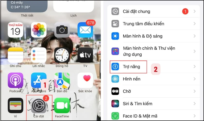 Cách bật nút home ảo trên iPhone 12 trở về trước