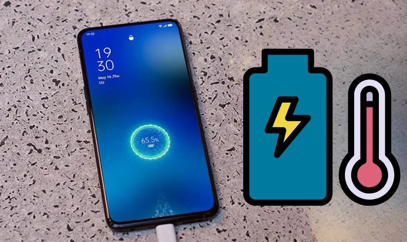 Kh&ocirc;ng sạc pin khi m&aacute;y đang qu&aacute; n&oacute;ng