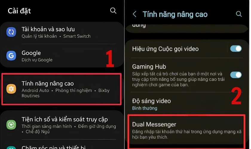 Dùng tính năng nhân bản ứng dụng trên điện thoại