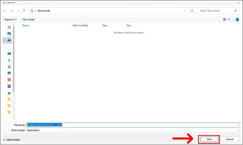 Khi tải xuống ho&agrave;n tất, chọn vị tr&iacute; lưu file v&agrave; nhấn Save để lưu trữ tr&ecirc;n m&aacute;y