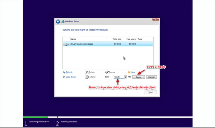 Sau đ&oacute; nhấn Apply để x&aacute;c nhận