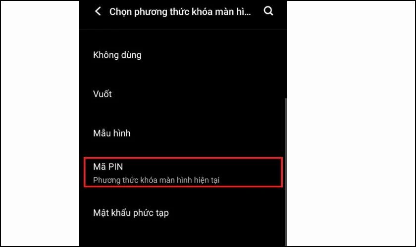 Lựa chọn kiểu kh&oacute;a ph&ugrave; hợp 