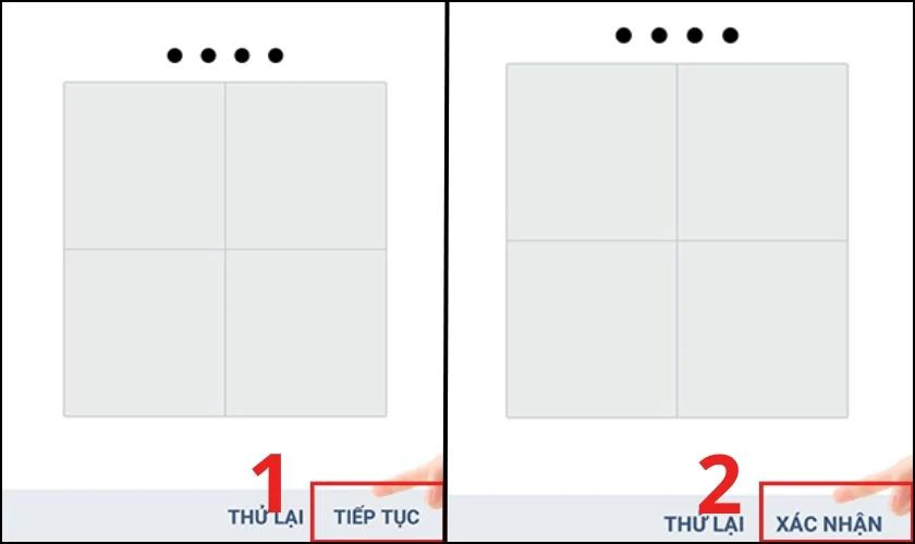 Nhập mật khẩu c&agrave;i đặt cho điện thoại 