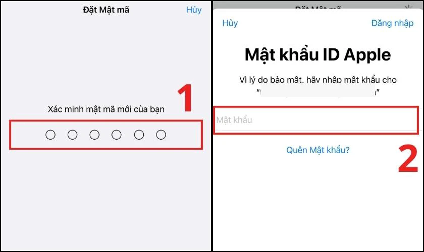 Nhập lại mật khẩu để x&aacute;c nhận 