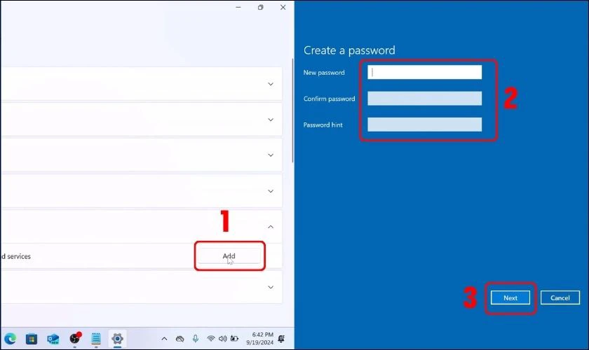 Cách cài mật khẩu máy tính Win 11 bằng Settings