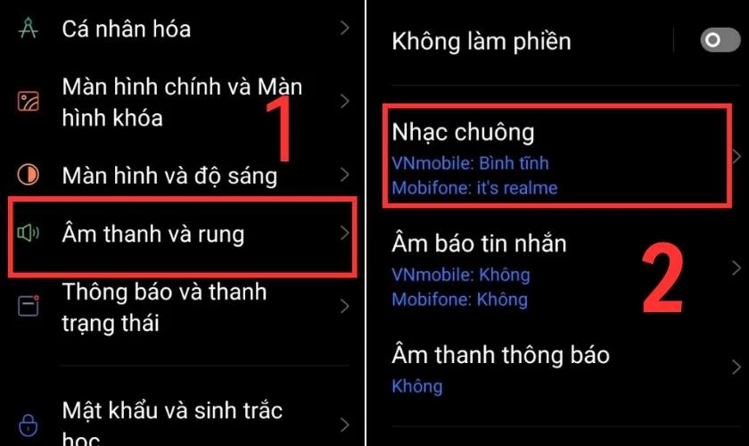 C&aacute;ch c&agrave;i đặt nhạc chu&ocirc;ng cho OPPO 