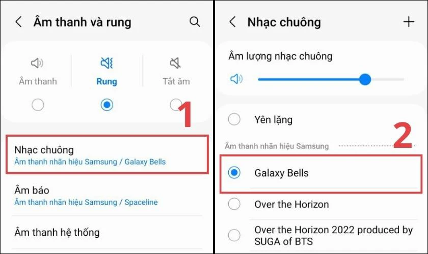 Chọn nhạc chuông phù hợp