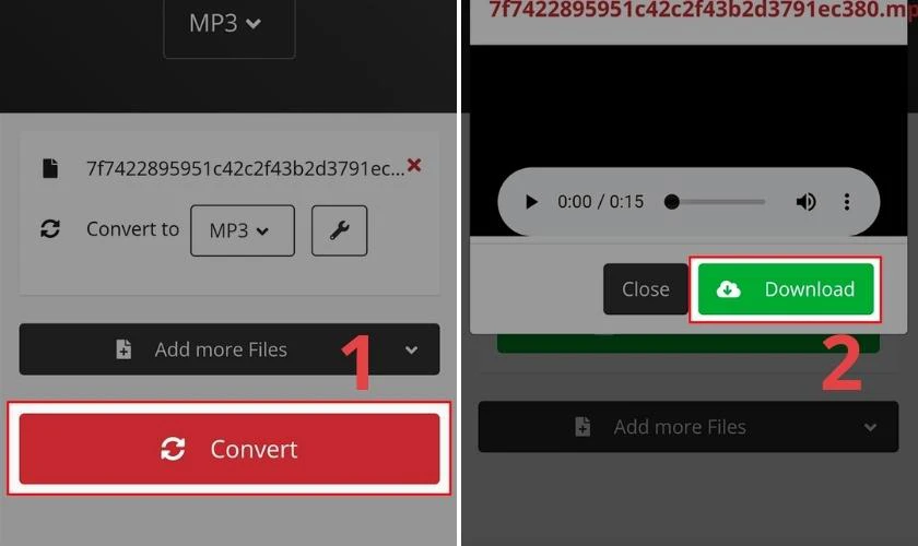 Nhấn download để tải file TikTok cần cài làm nhạc chuông cho Samsung