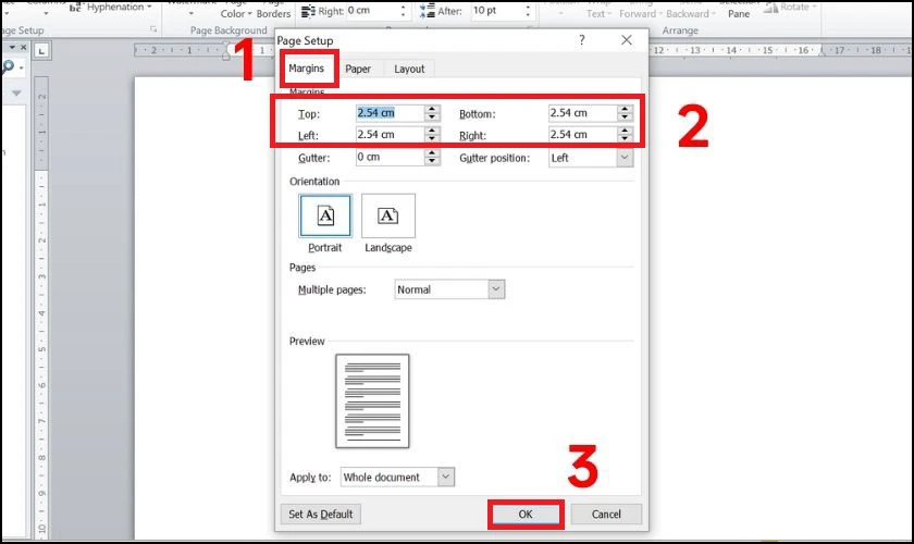 C&aacute;ch căn lề trong Word bằng Page Layout hiệu quả