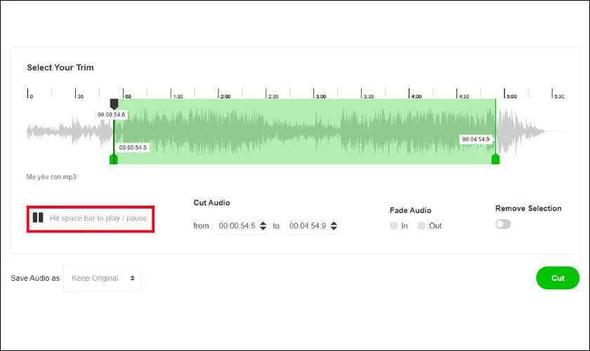 C&aacute;ch cắt nhạc tr&ecirc;n m&aacute;y t&iacute;nh với Online Mp3 Cutter Pro dễ d&agrave;ng