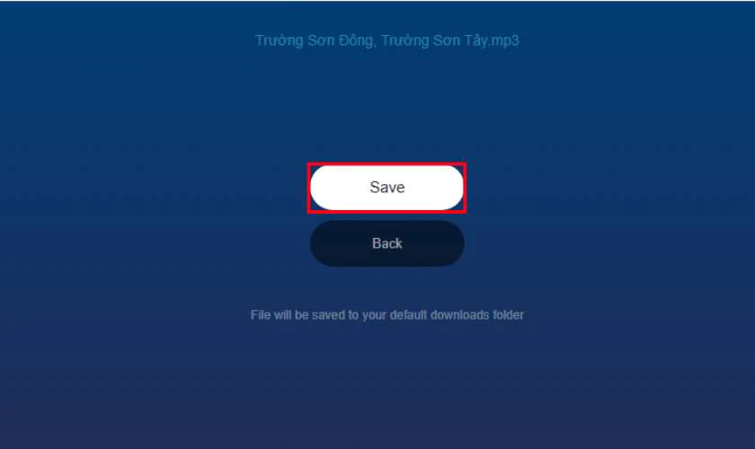 Chọn định dạng file v&agrave; nhấn n&uacute;t Save