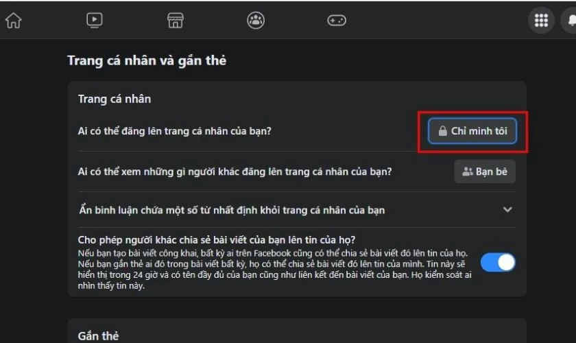 Ai có thể đăng lên trang cá nhân của bạn?