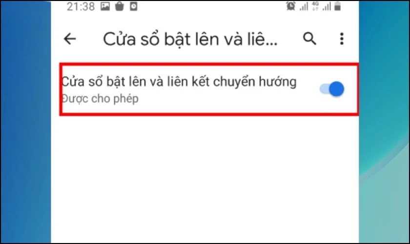 Tắt cửa số Pop-up để chặn quảng cáo Chrome trên màn hình điện thoại OPPO
