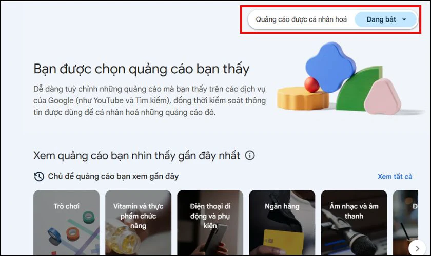 Quảng cáo được cá nhân hóa