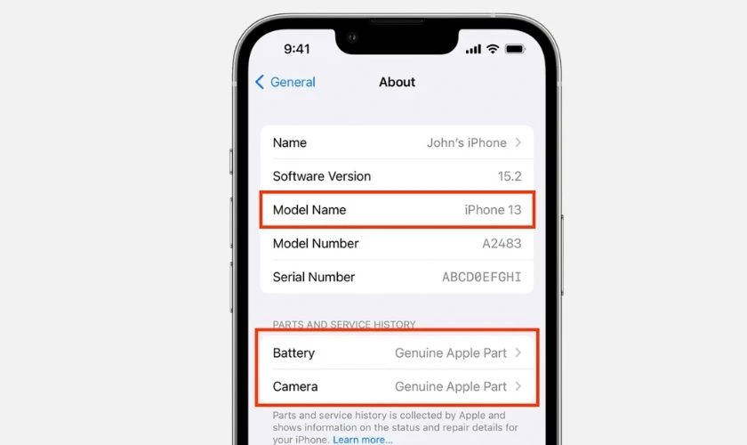Cách kiểm tra camera iPhone cũ đã từng được thay chưa