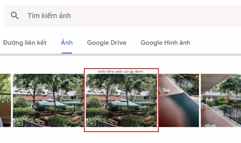Ch&egrave;n ảnh v&agrave;o GG Sheet đơn giản