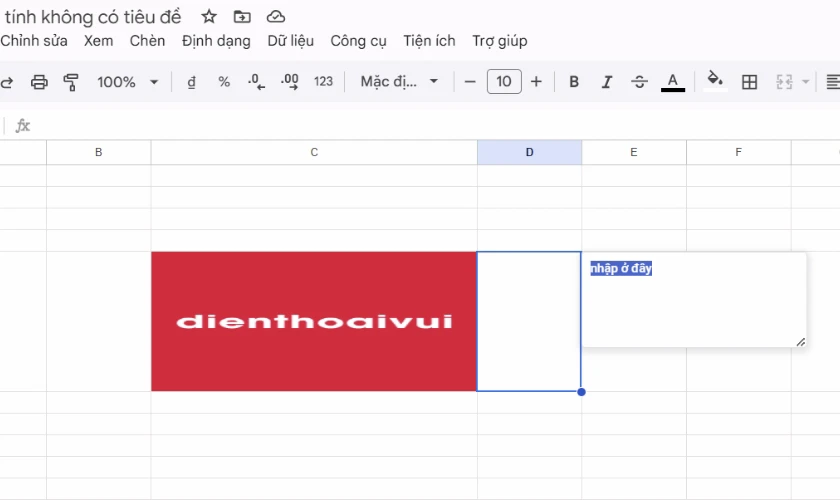 Ch&egrave;n ảnh v&agrave;o GG Sheet để ghi ch&uacute;