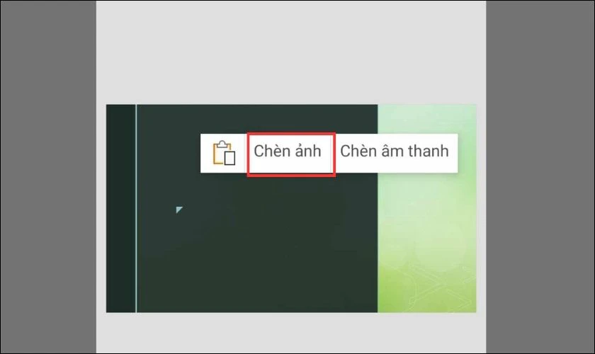 Chọn vào Ảnh hoặc Camera để chọn ảnh