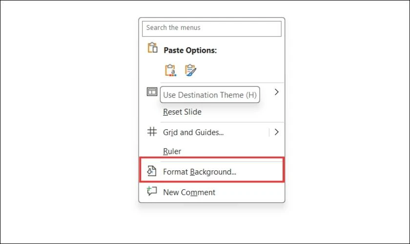 Hướng dẫn insert ảnh vào PowerPoint để làm nền