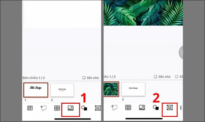 Cách chèn chữ vào ảnh trong Powerpoint trên điện thoại