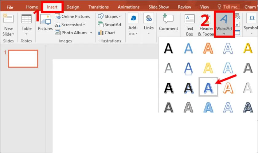 Cách chèn chữ vào hình ảnh trong Powerpoint nâng cao