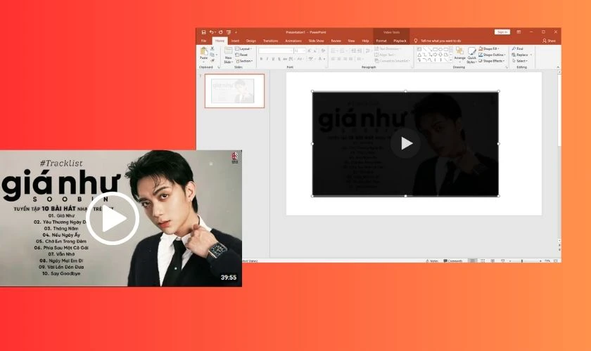C&aacute;ch ch&egrave;n video v&agrave;o PowerPoint nhanh
