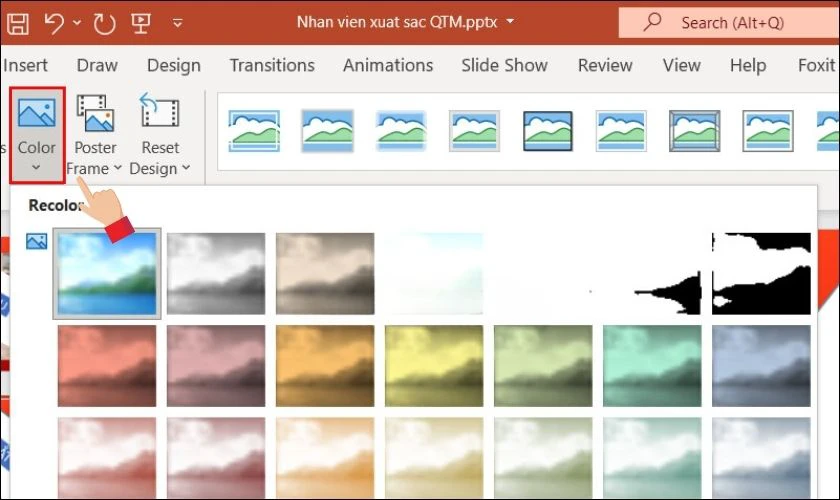 Color: Điều chỉnh t&ocirc;ng m&agrave;u của video