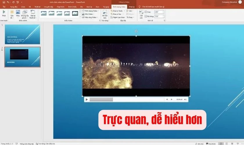 C&aacute;ch ch&egrave;n video v&agrave;o PowerPoint c&oacute; lợi &iacute;ch g&igrave;?
