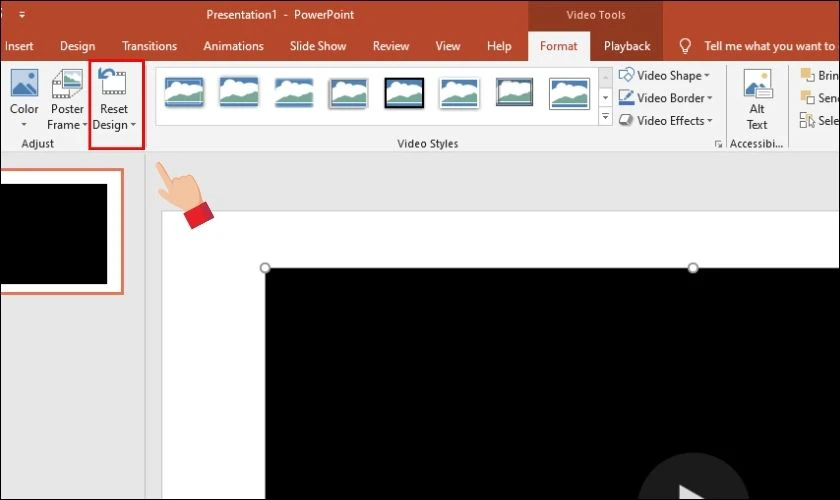 Reset: Nếu kh&ocirc;ng ưng &yacute; với c&aacute;c chỉnh sửa, nhấn Reset để đưa video về trạng th&aacute;i ban đầu