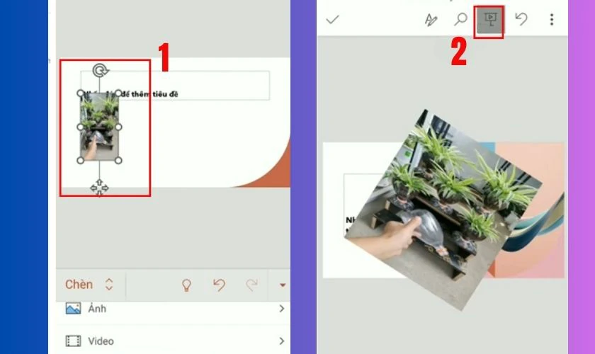 Nhấn v&agrave;o biểu tượng Tr&igrave;nh chiếu để kiểm tra xem video đ&atilde; hiển thị