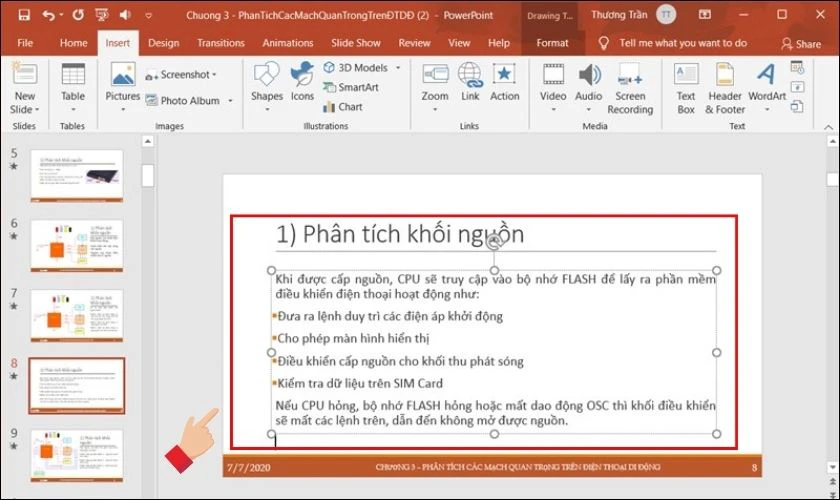 Mở file PowerPoint m&agrave; bạn muốn ch&egrave;n video