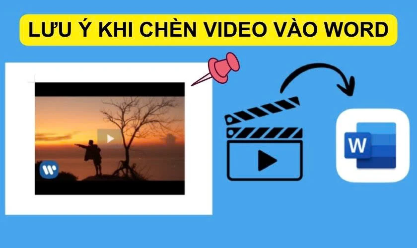 Một vài lưu ý khi thêm video vào Word