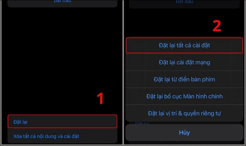 Đặt lại cài đặt mạng