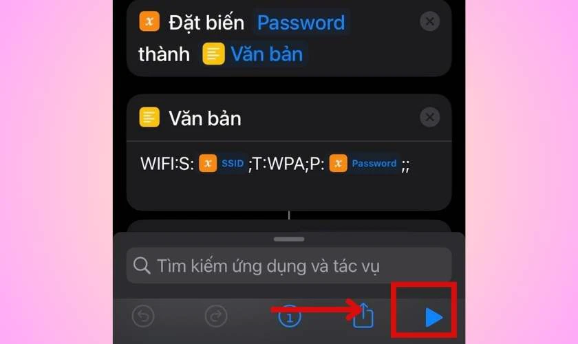 Chia sẻ wifi iPhone bằng m&atilde; QR