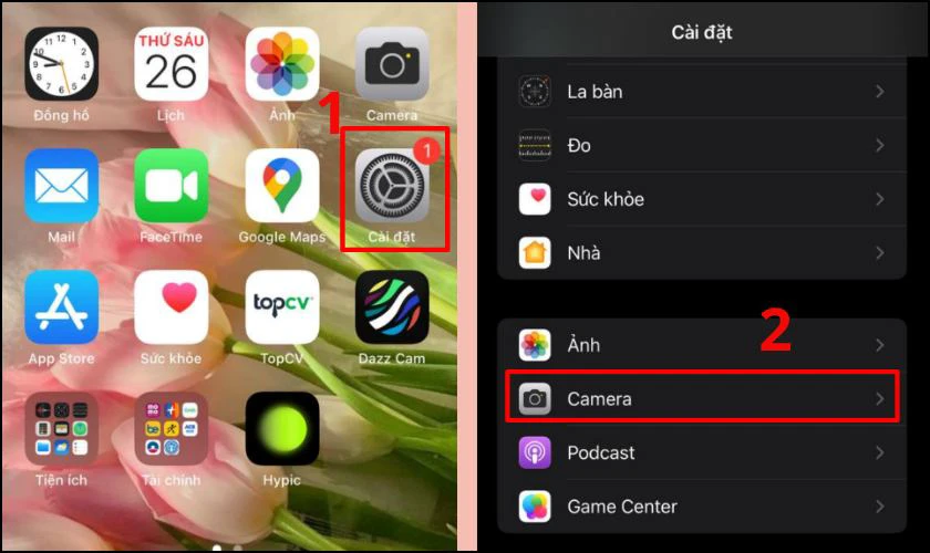 C&aacute;ch chỉnh t&iacute;nh năng lưới tr&ecirc;n camera iPhone 13