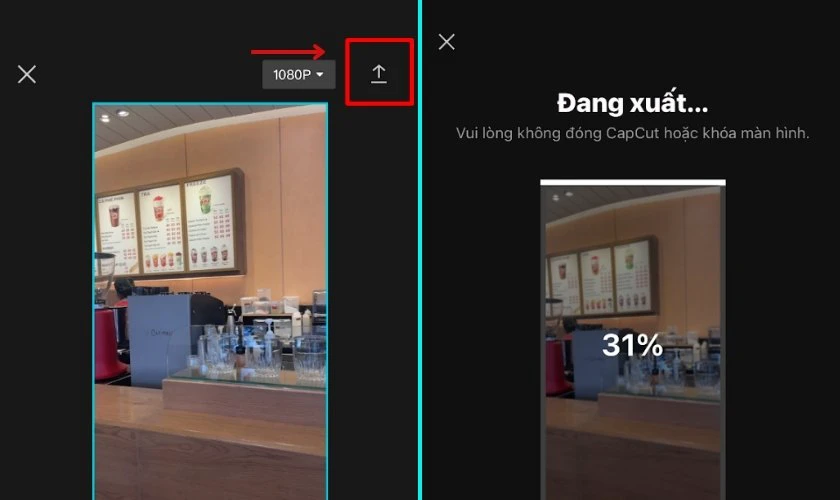 Nhấn vào biểu tượng tải xuống