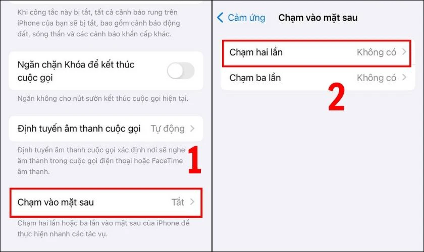 Cách chụp màn hình iphone 11 bằng cách chạm 2 lần sau lưng máy
