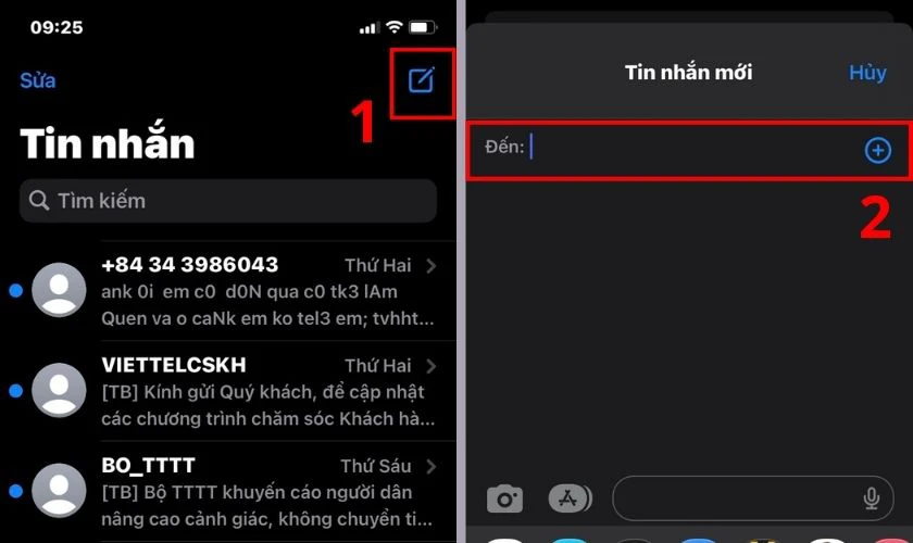 Chuyển ảnh qua iMessage hoặc SMS