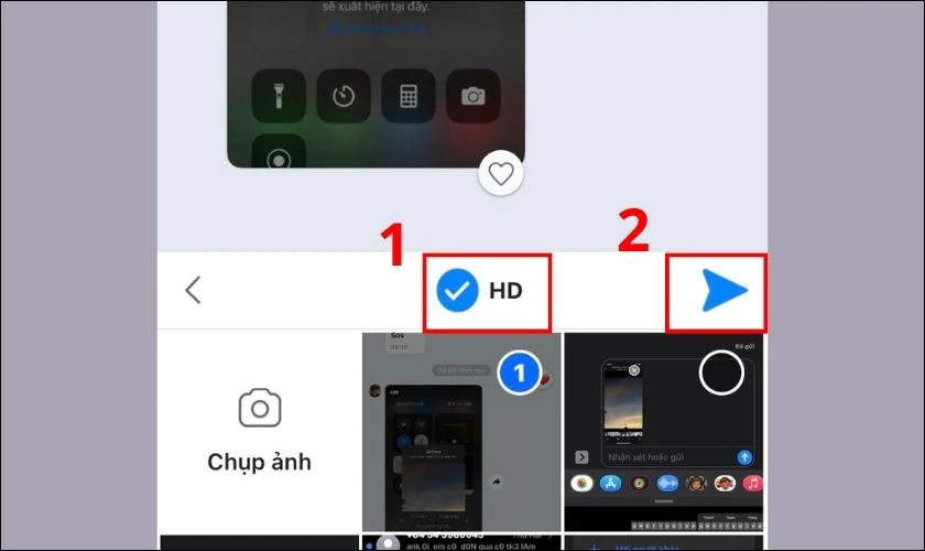 Cách dùng Zalo để chia sẻ hình ảnh từ iPhone sang iPhone