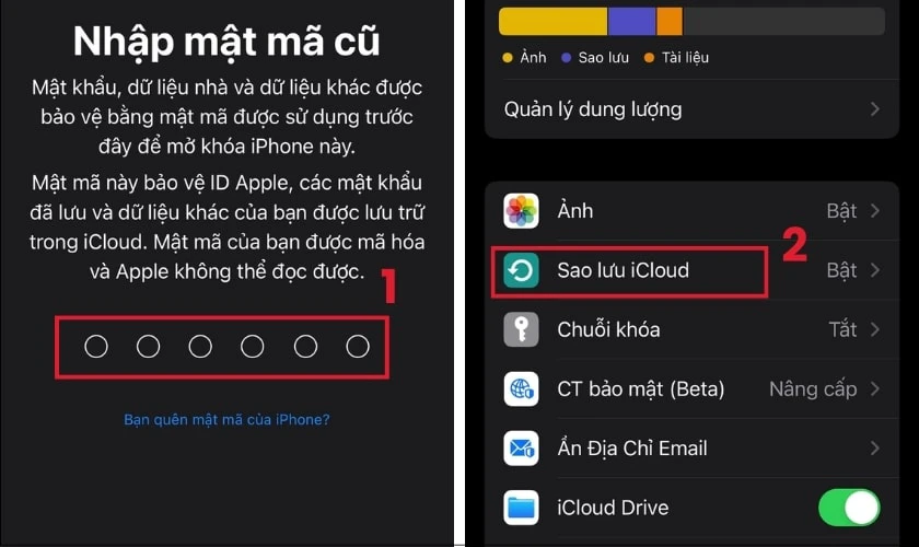 Đăng nhập tài khoản iCloud trên iPhone