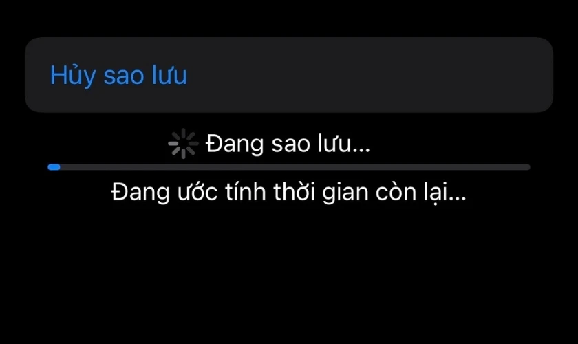 Hoàn tất quá trình khôi phục iCloud