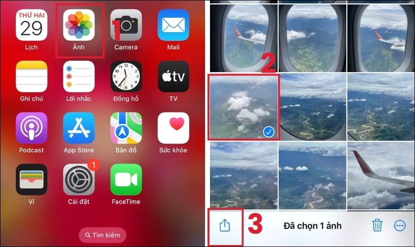 Chuyển một vài dữ liệu trên iPhone bằng Airdrop