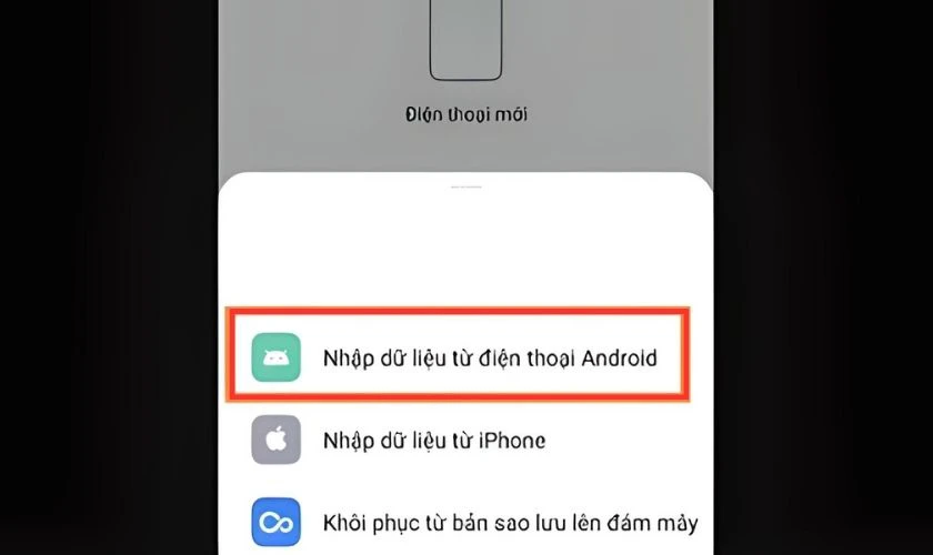 Giao diện nhập dữ liệu vào điện thoại OPPO