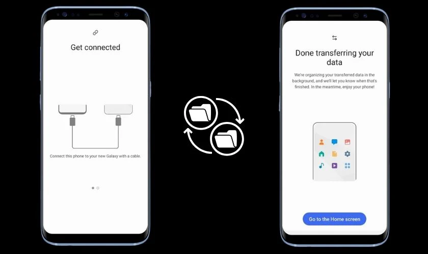 Mở đồng thời hai thiết bị để chuyển dữ liệu từ Samsung sang OPPO