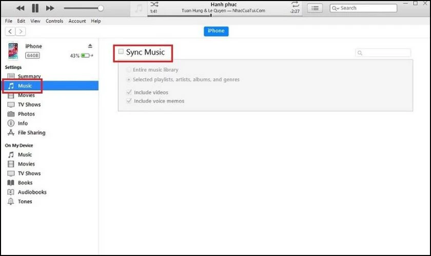 C&aacute;ch copy nhạc từ m&aacute;y t&iacute;nh v&agrave;o iPhone bằng iTunes hiệu quả